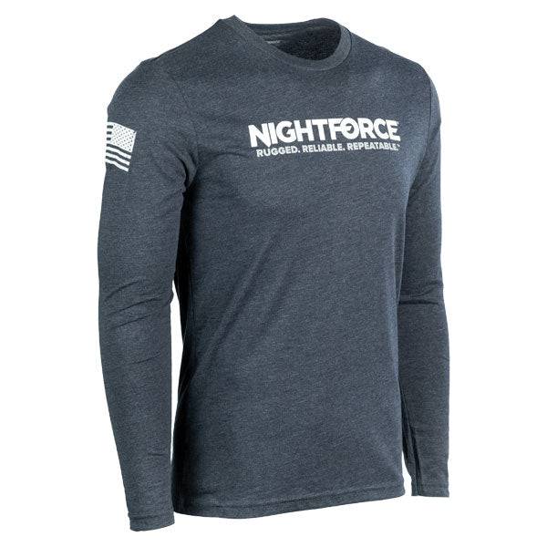 Nightforce Logoed Tri-Blend Long Sleeve T-Shirt (Unisex)