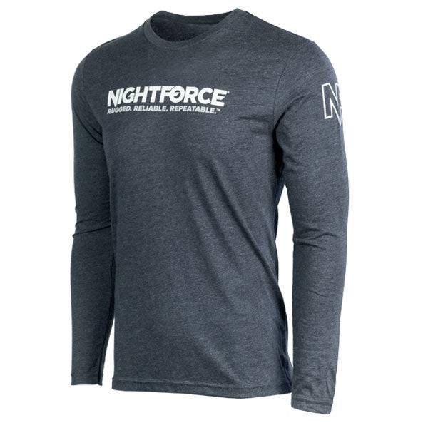 Nightforce Logoed Tri-Blend Long Sleeve T-Shirt (Unisex) - Image 2
